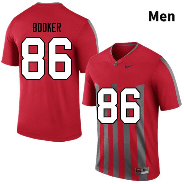 Ohio State Buckeyes Chris Booker Men's #86 Retro Authentic Stitched College Football Jersey